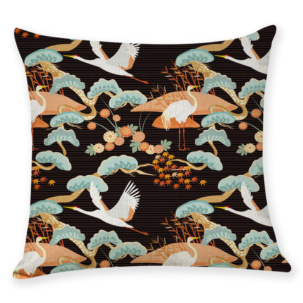 Japanese Style Cotton Linen Pillow Covers for Cars