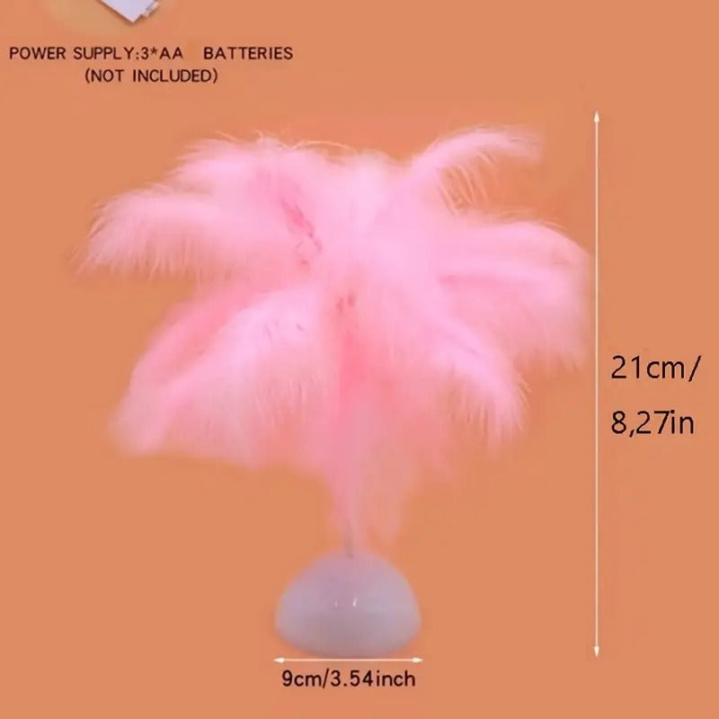 Romantic Feather Lights for Bedroom and Dining Table