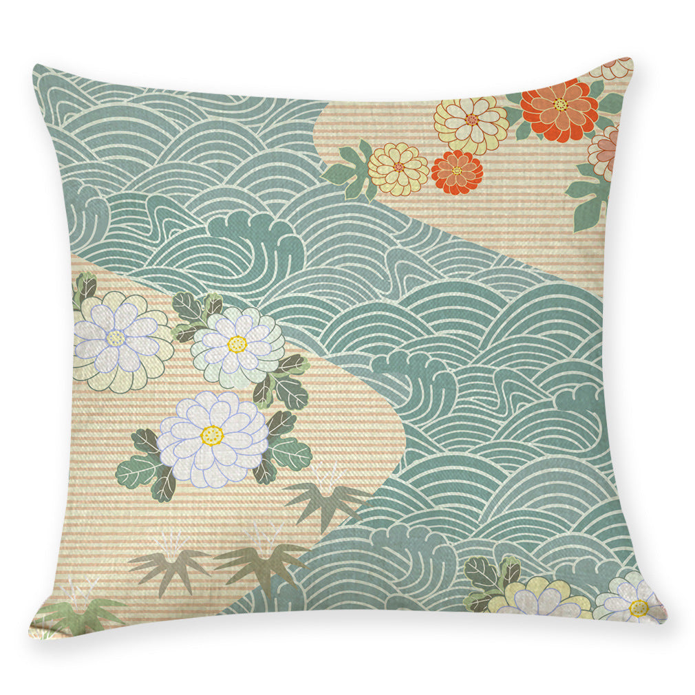Japanese Style Cotton Linen Pillow Covers for Cars