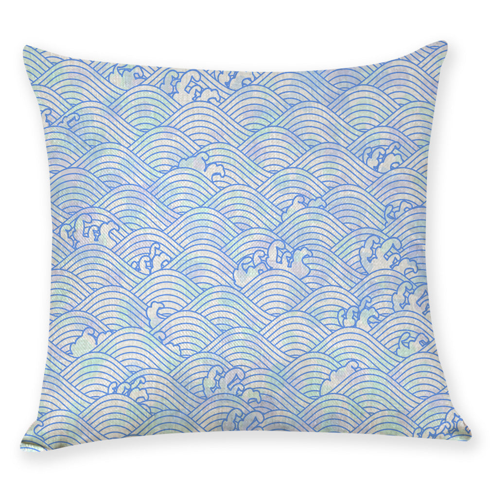 Japanese Style Cotton Linen Pillow Covers for Cars