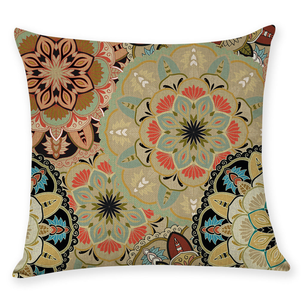 Japanese Style Cotton Linen Pillow Covers for Cars