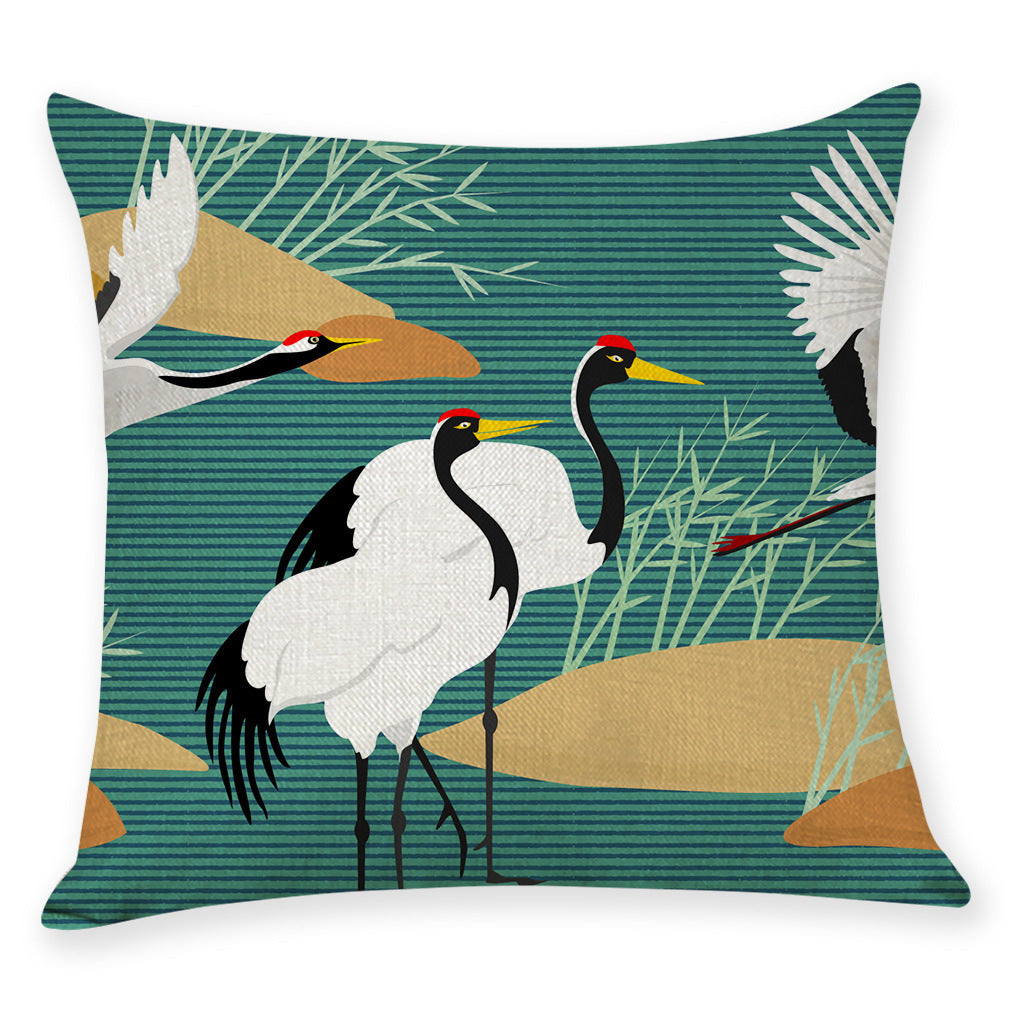 Japanese Style Cotton Linen Pillow Covers for Cars